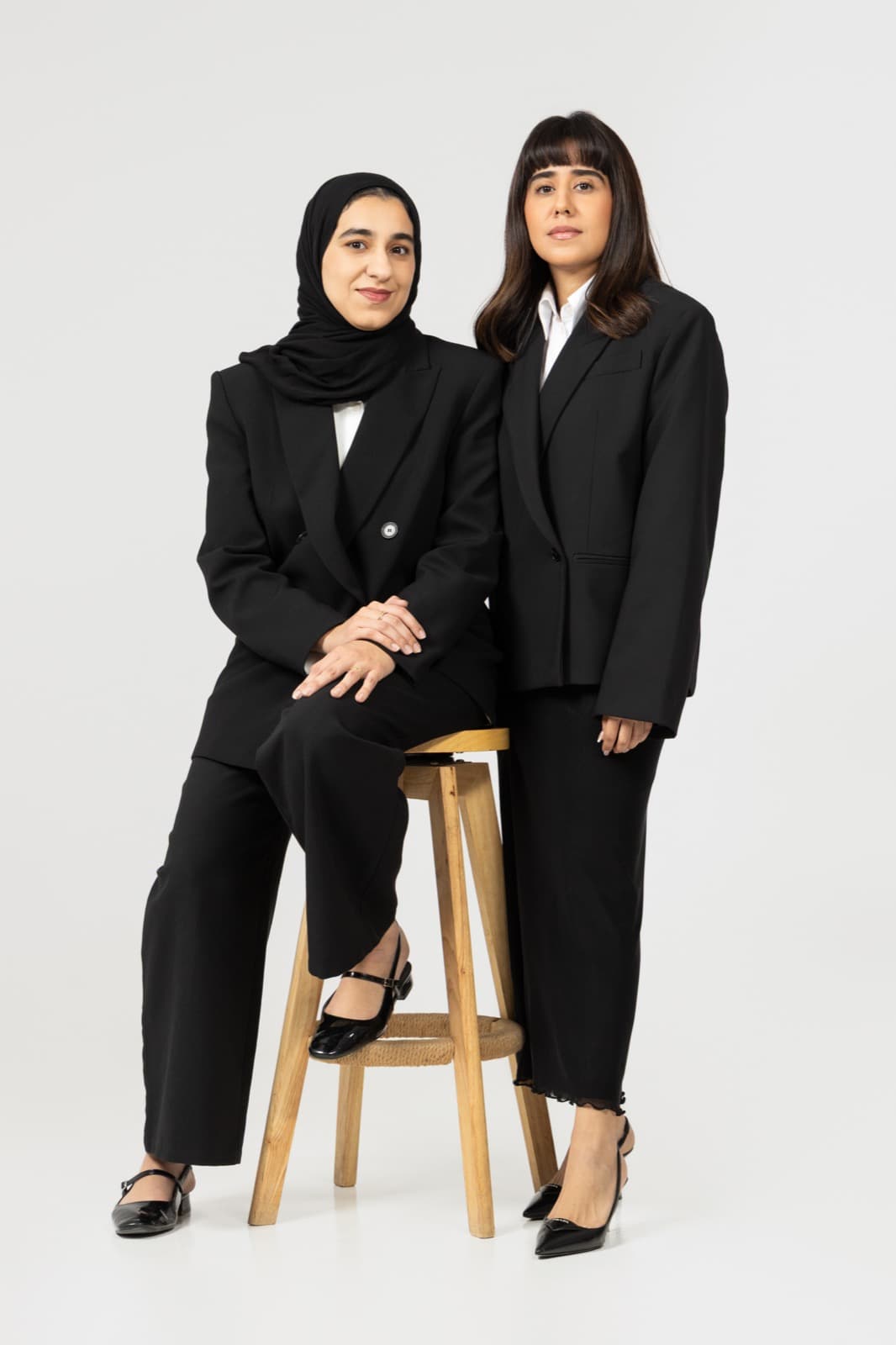 Buthaina and Shaikha Al Abbasi together